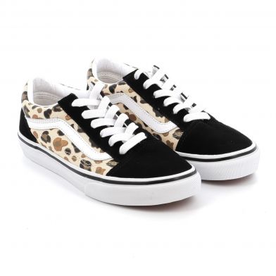 Παιδικό Χαμηλό Casual για Κορίτσι Vans Old Skool Leopard Glitter  Χρώματος Μαύρο VN000D2VYS81