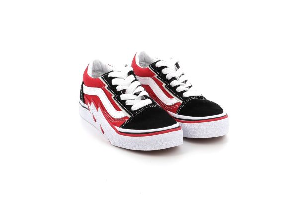 Παιδικό Χαμηλό Casual για Αγόρι Vans Old Skool Bolt R Χρώματος Κόκκινο VN000C4ZREB1