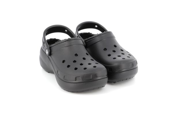 Γυναικείο Σαμπό Crocs Classic Platform Lined Clog W Χρώματος Μαύρο 207938-001