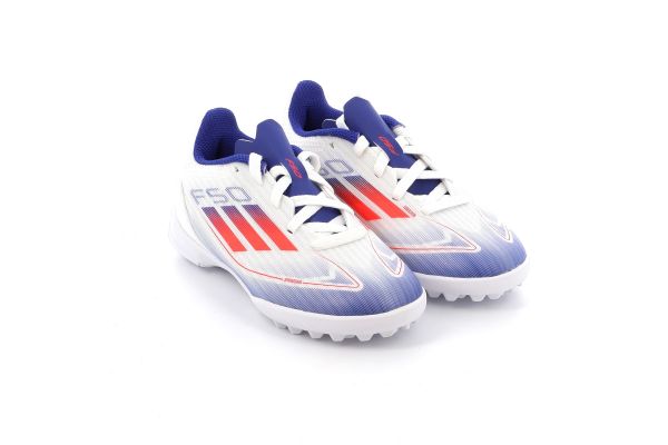 Ποδοσφαιρικό Παπούτσι για Αγόρι Adidas F50 League Tf J Χρώματος Λευκό IF1372