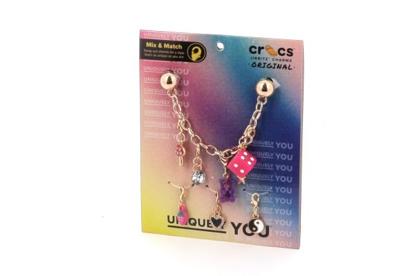 Αξεσουάρ Διακοσμητικό Παπουτσιών Crocs Jibbitz Custom Charm Chain Πολύχρωμο 10012955-UNC