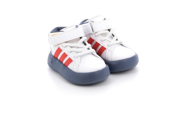 Παιδικό Αθλητικό Μποτάκι για Αγόρι Adidas Grand Court Mid Mickey Χρώματος Λευκό IF4095