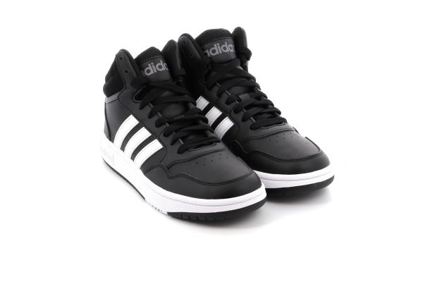 Παιδικό Αθλητικό Μποτάκι για Αγόρι Adidas Hoops 3.0 Mid K Χρώματος Μαύρο GW0402