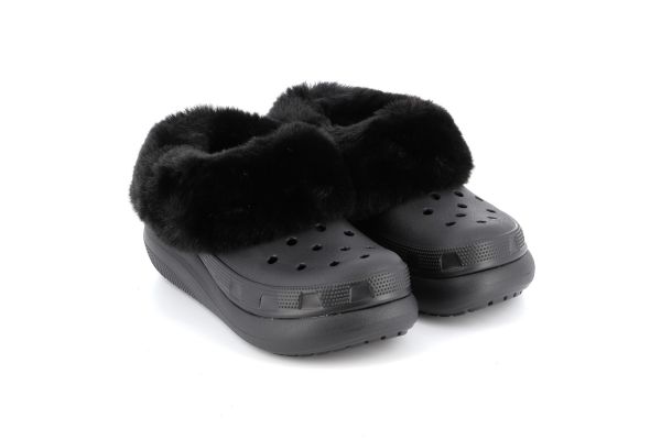 Γυναικείο Σαμπό Crocs Furever Crush Ανατομικό Χρώματος  Μαύρο 208446-001