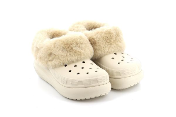 Γυναικείο Σαμπό Crocs Furever Crush Ανατομικό Χρώματος Μπεζ 208446-2Y2