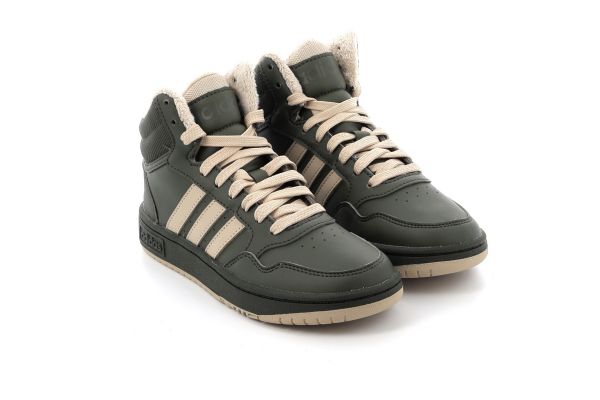 Παιδικό Αθλητικό Μποτάκι για Αγόρι Adidas Hoops Mid 3.0 K Χρώματος Χακί IH7895