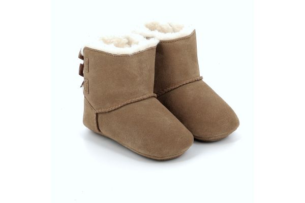 Παιδικό Αγκαλιάς για Κορίτσι UGG Baby Bailey Bow Χρώματος Καφέ 1157692I-CHE